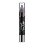 Smiffys Moon Glitter Iridescent Body Crayons, Purple