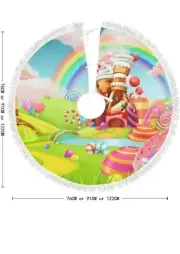 Candyland Christmas Tree Skirt