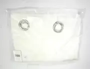 Exclusive Home Curtains Delano Light Filtering Grommet Top 2 Panel White 54"x96"