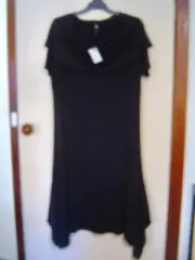 Quality Sue BNWT!! STRETCHY TS 14+ TAKING SHAPE sh/sl DRESS Plus size S/16/18