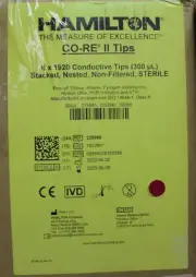 Hamilton Co-re Tips Ref 235985 300µL 6X1920 Conductive Tips Stacked Nested