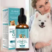 Hemp Oil for Pet Calming Oil Joint Pain Relief Anxiety Arthritis Stress Dog Cat