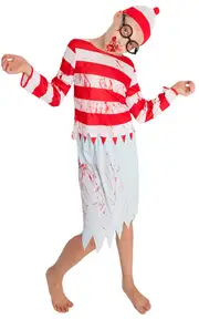 Zombie Where's Mrs Wally Girl Child Costume