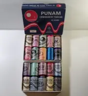 Vintage Machine Embroidery Thread 20 Ct Mixed KNS Royal Punam ABC