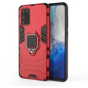 2PCS Shockproof Armor Case for Samsung A32 4G Ring Stand Silicone Phone Back Cover for Galaxy A32 4G Capa Funda Coque - Red Samsung A32 4G