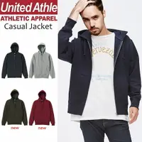 在飛比找樂天市場購物網優惠-日本United Athle素面連帽外套 ZIP JACKE