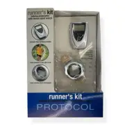 RUNNERS KIT PROTOCOL TALKING PEDOMETER STEP COUNTER w/ BONUS SPORTS WATCH