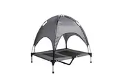 Pawz Canopy Pet Trampoline Dog Bed Large Grey