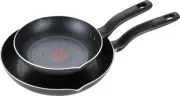 T-fal Initiatives Non Stick Fry Pan 2 Piece Set, 8.5, 10 Inch, Oven Broiler Safe