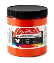 Speedball Art Products Fabric Screen Printing Ink 8 Fl. oz Orange 8 Fl Oz