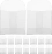 SEWACC 50pcs Mini Envelopes for Invitations Coin Envelopes Cellophane Mailers Heat Seal Mini Paper Stamps Packing for Stamps Collecting Hangtag Pouches