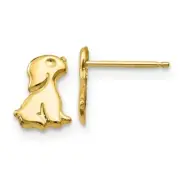 *BRAND NEW* 14k Yellow Gold Madi K Sitting Dog Post Earrings GK599