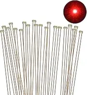 Evemodel C0402R 20pcs Pre-soldered micro 0.1mm Copper Wired RED SMD Led 0402