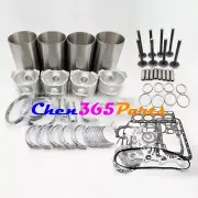 Overhaul Rebuild Kit Piston for Mitsubishi 4DR7 Engine 2.8L Forklift Truck