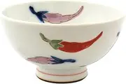 Gyokuyu 23513 Mini Rice Bowl, White, 3.8 inches (9.7 cm), Sensor Workshop, Issei Pottery, Colored Pepper