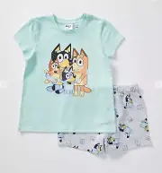 New Genuine Size 5 Bluey Short Sleeve & Shorts Pyjama PJ Set Kids