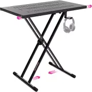 Expandable DJ Table Stand – Portable Booth for Laptop, Mixer, Keyboard, Synth
