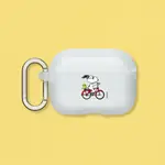 犀牛盾 適用AIRPODS系列防摔保護殼∣SNOOPY史努比/SNOOPY RIDE THE BIKE