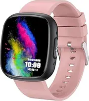 Geelouxian Advanced Health & Fitness Smartwatch,1.72'' HD Touchscreen,Men's Smartwatch,100+ Exercise Modes,24/7 Heart Rate,Blood Oxygen,Stress,Sleep Tracking,Waterproof Fitness Tracker (Pink)