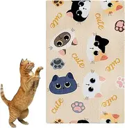 Self-adhesive Cat Scratching Mat, Cat Scratching Mat, Cat Scratching Pads, Cartoon Adhesive Scratching Pad – Cute Wear-Resistant Scratching Board for Grinding Claws and Playing