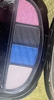 Elizabeth Arden Luxury Eyeshadow Quad, Moonscape DRAMATIC! Black,Blue Pink White