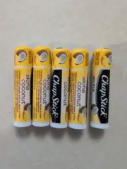 Chapstick Aloha Coconut Tropical Paradise Lip Balm .15 oz ( Lot of 5 )