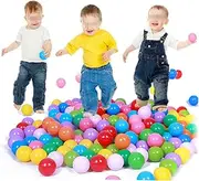 ibasenice Cm Diameter Boys and Girls Ball Pit Pcs Ocean Balls Mixed Colors Safe for Birthday Parties Playrooms Pools