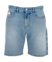 GCDS Logo Patch Denim Shorts 33,29,30,31,32 Blue