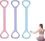 Figure 8 Fitness Resistance Band, Part of The Better Me Pilates Kit, Includes Resistance Bands and an Stretch Assistance Strap,Making it Ideal for Exercise Yoga,Pilates,and Stretching(3 Pack).