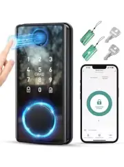 Keyless Entry Door Lock with Keypad - Fingerprint Door Lock-Smart Locks (SEALED)