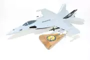 VFA-192 Golden Dragons 2019 F/A-18E Model, Navy, 1/40th (18") Scale, Mahogany
