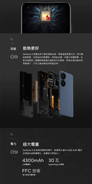 ASUS Zenfone 9 (8G/256G) AI2202 +支架 (7.8折)