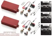 EMG 81-8H + 60-8H RED 8 STRING HUMBUCKER ACTIVE GUITAR PICKUP SET (3 STRING SET)
