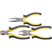 Yamoto CV Plier Set - 3 Piece, Long Nose/Combination Pliers, Diagonal Nippers