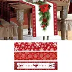 Christmas Table Runner Cover Cloth Xmas Tablecloth Decoration Dining Home Party