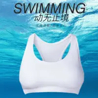 在飛比找ETMall東森購物網優惠-訓練運動緊身保守游泳衣背心大碼女士潛水服運動內衣速干透氣