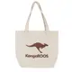 【KangaROOS 美國袋鼠鞋】帆布托特包 購物袋 隨身袋 手提包 (燕麥米-KA32811)