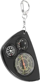 NAMOARLY Distance Calculator Compass Keyring Compact Hiking Compass with Wear Resistant Design Multi Functional Keychain Tool for and Travel