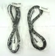 Lot of 2 Polycom Replacement Phone Line Cord US RJ11 to UK BPO 431 Plug - 7 feet