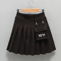 在飛比找蝦皮購物優惠-台灣出貨 兒童女童中大童裝新款23年百折裙半身裙洋氣腰裙氣質