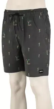 Rip Curl Hula Breach Volley Shorts - Black - New