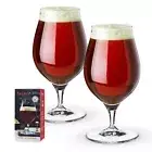 Spiegelau Craft Beer Barrel Aged Tulip Glass Set of 2 - European-Made Crystal...