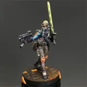 Infinity Cube Jägers Mercenary Recoverers Presale Painted War Games Miniatures