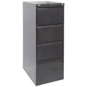 GO 4 Drawer Filing Cabinet Black