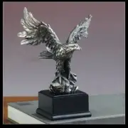 Treasure of Nature Pewter Eagle Statue - Sculpture, 7.5" x 5"
