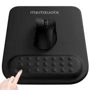Black Ergonomic Mouse Pad with Wrist Rest Support,Premium Memory Foam Cushion...