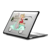 MacBook Air 13-inch (M1 / Intel) Impact Case Vespa Rome Girl (Fashion Illustration MacBook Pro Case)