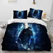 v2398 Bed Sheets Game D-Devil May Cry DMC Gamer Bedding Set Duvet Cover Bed Set Quilt Cover Pillowcase Comforter king Queen Size Boys Adult 3-Piece Be