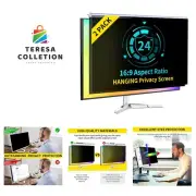2-Pack] 24 Inch Computer Privacy Screen for 16:9 Computer Monitor, Anti-Blue ...