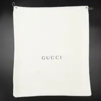 在飛比找蝦皮購物優惠-義大利時裝品牌GUCCI米白色LOGO純棉防塵袋 中